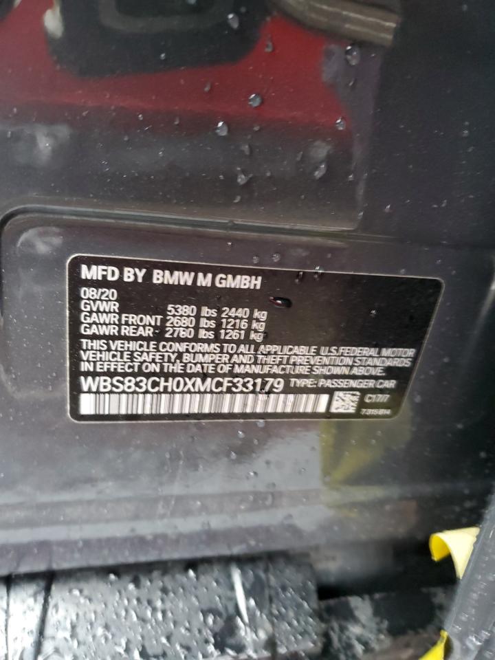 2021 BMW M5 - WBS83CH0XMCF33179