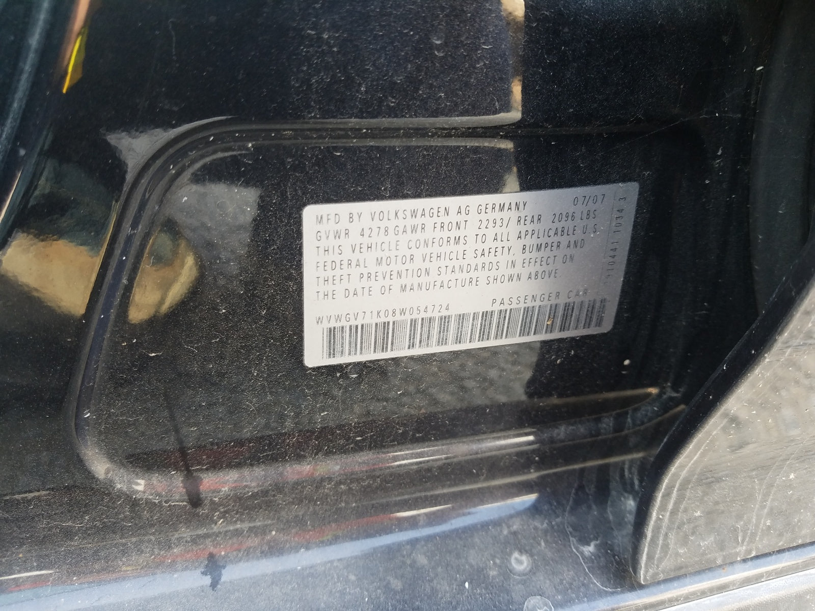 2008 VOLKSWAGEN GTI - WVWGV71K08W054724