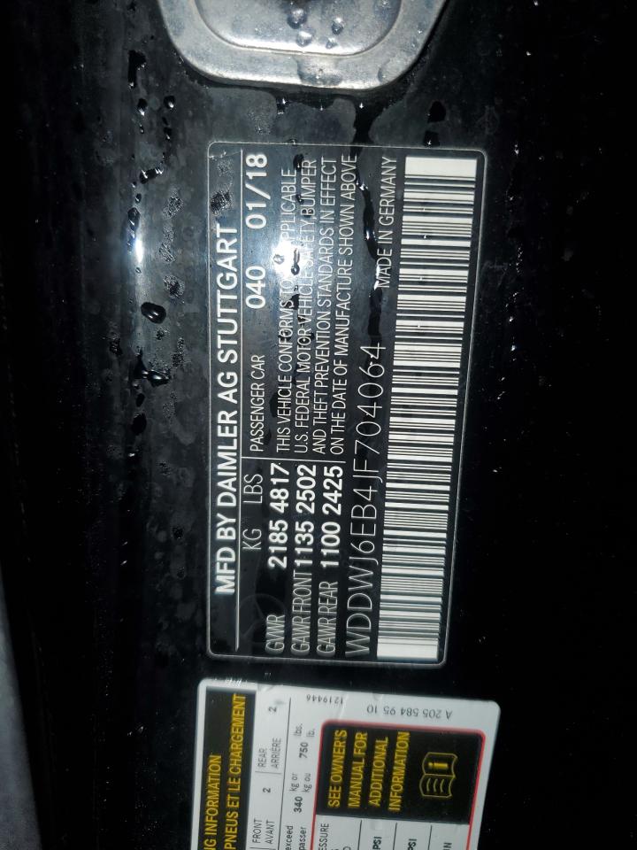 2018 MERCEDES-BENZ C 43 4MATI - WDDWJ6EB4JF704064