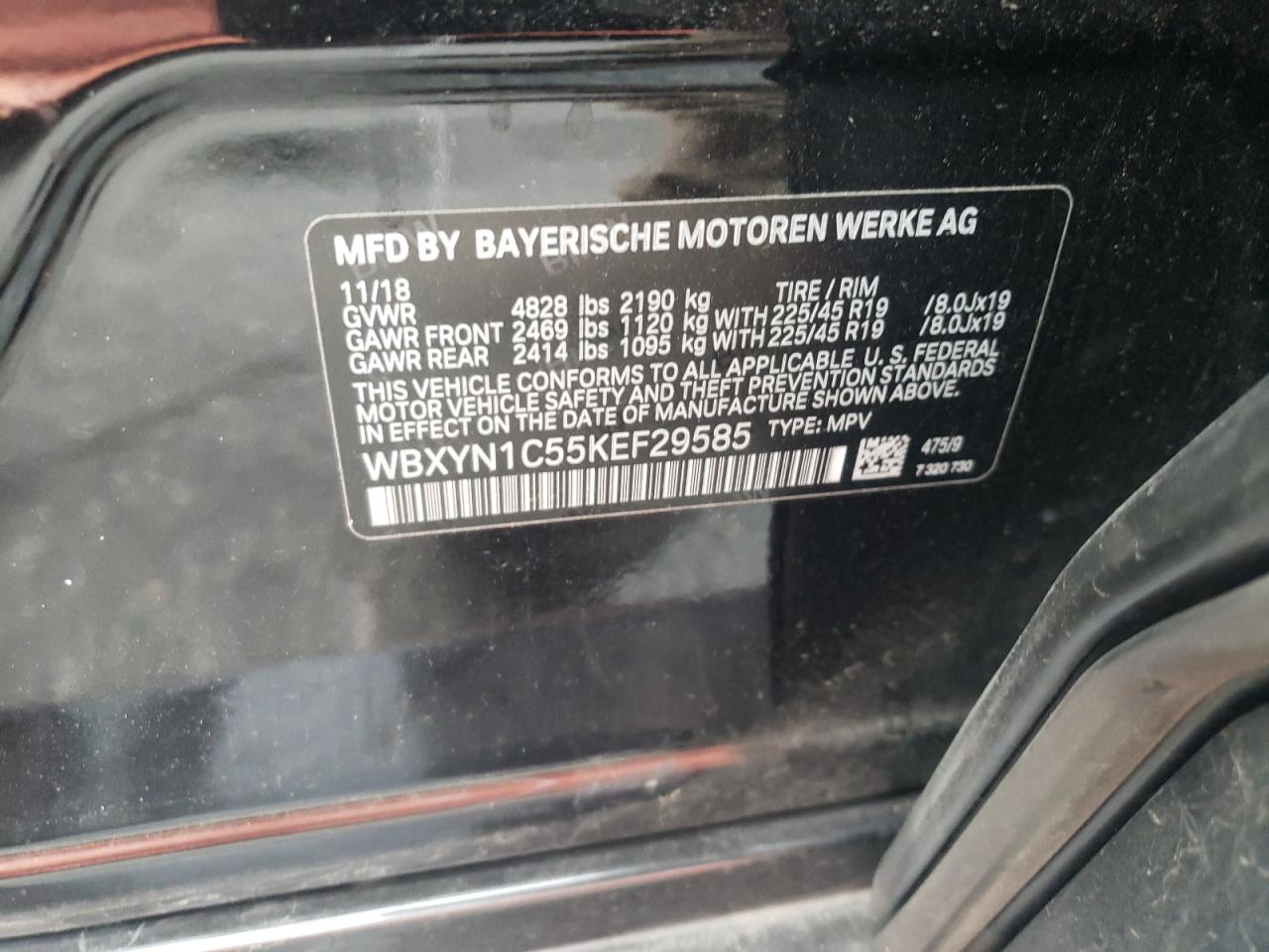 2019 BMW X2 M35I - WBXYN1C55KEF29585