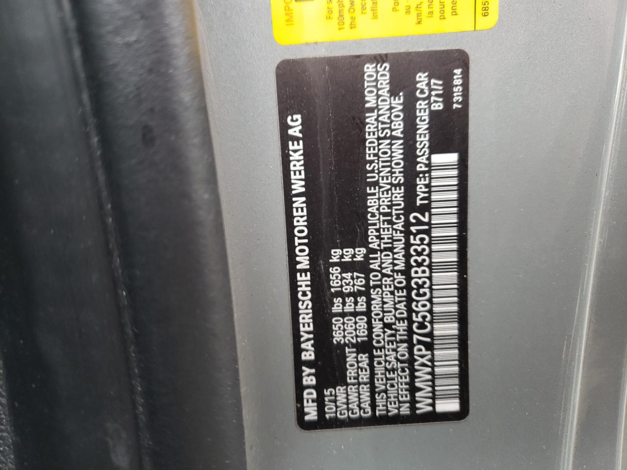 2016 MINI COOPER S - WMWXP7C56G3B33512
