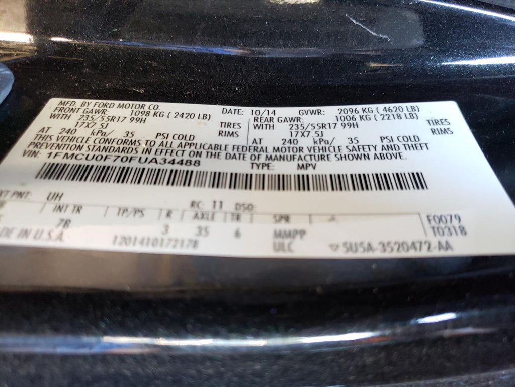 2015 FORD ESCAPE S - 1FMCU0F70FUA34488