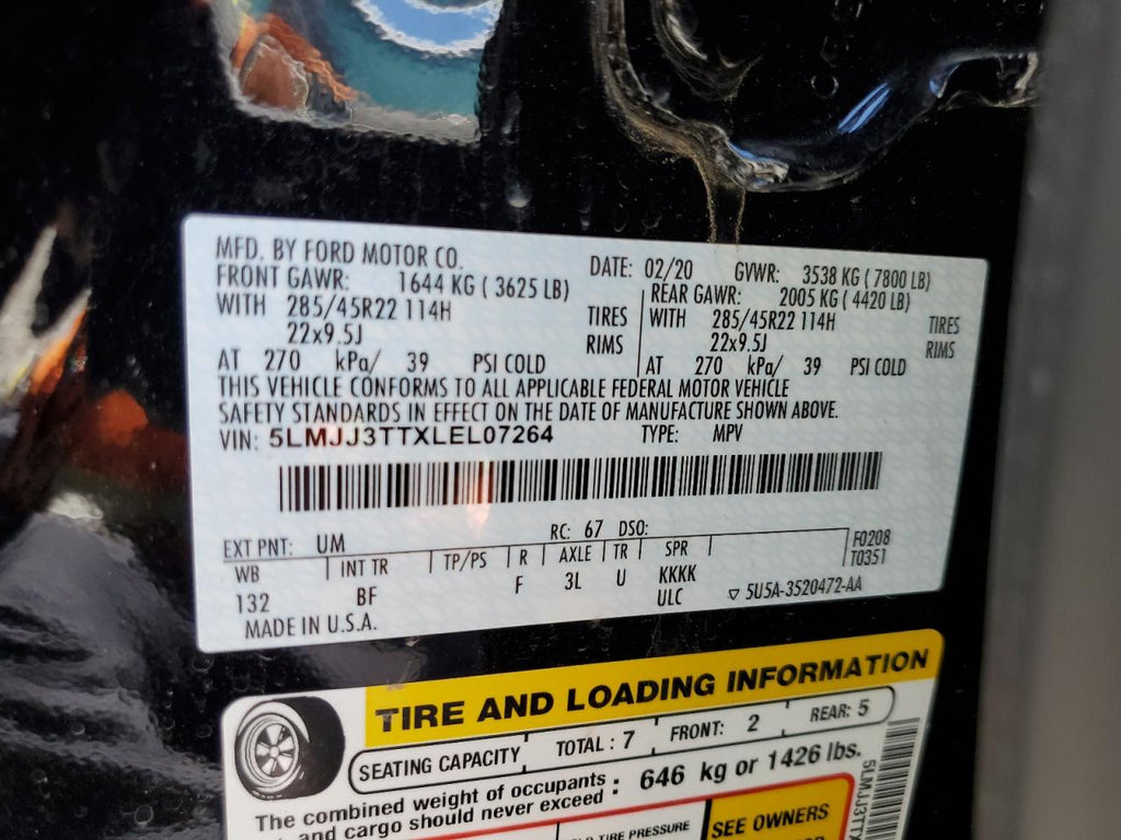 2020 LINCOLN NAVIGATOR - 5LMJJ3TTXLEL07264