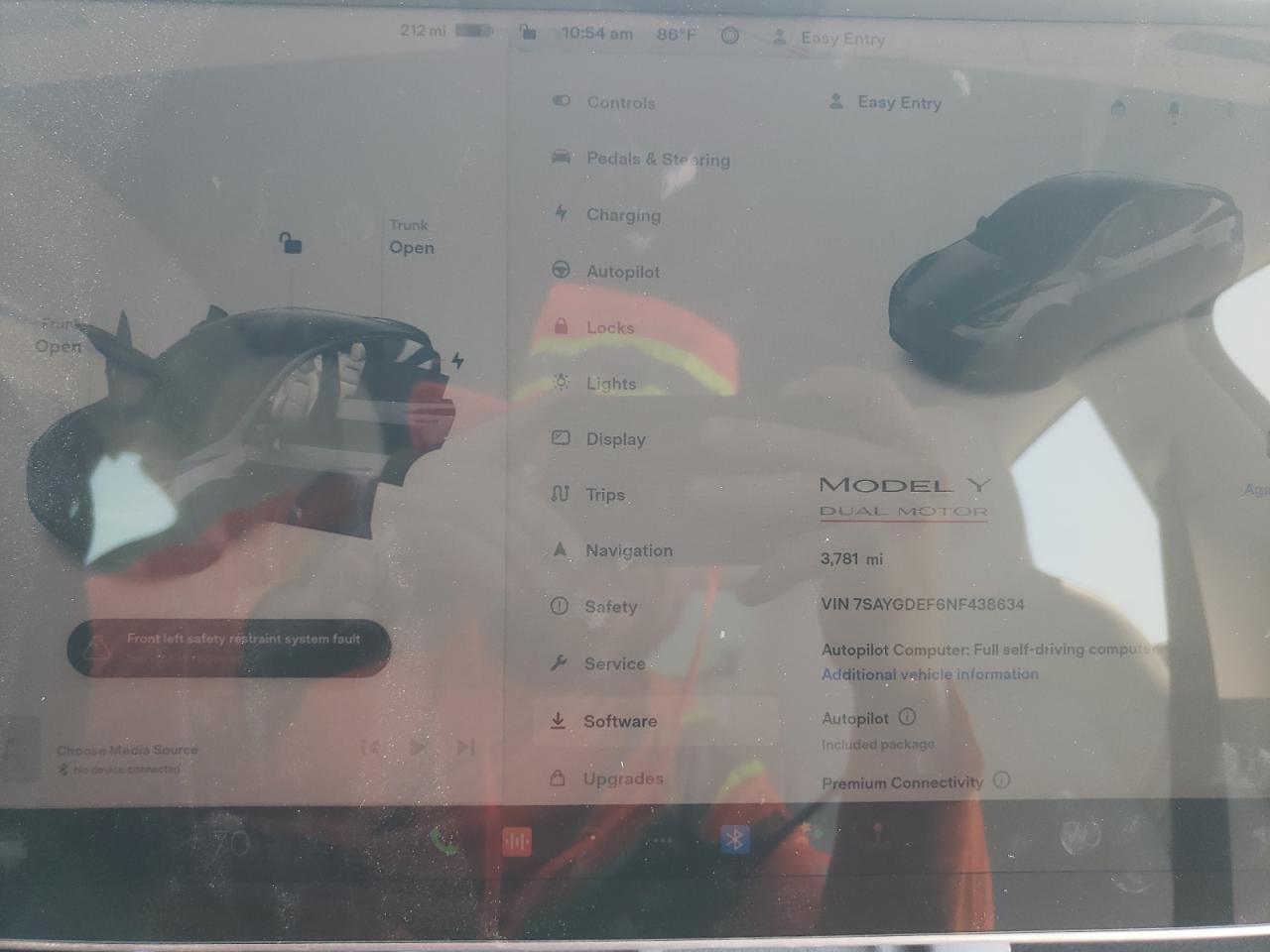 2022 TESLA MODEL Y - 7SAYGDEF6NF438634