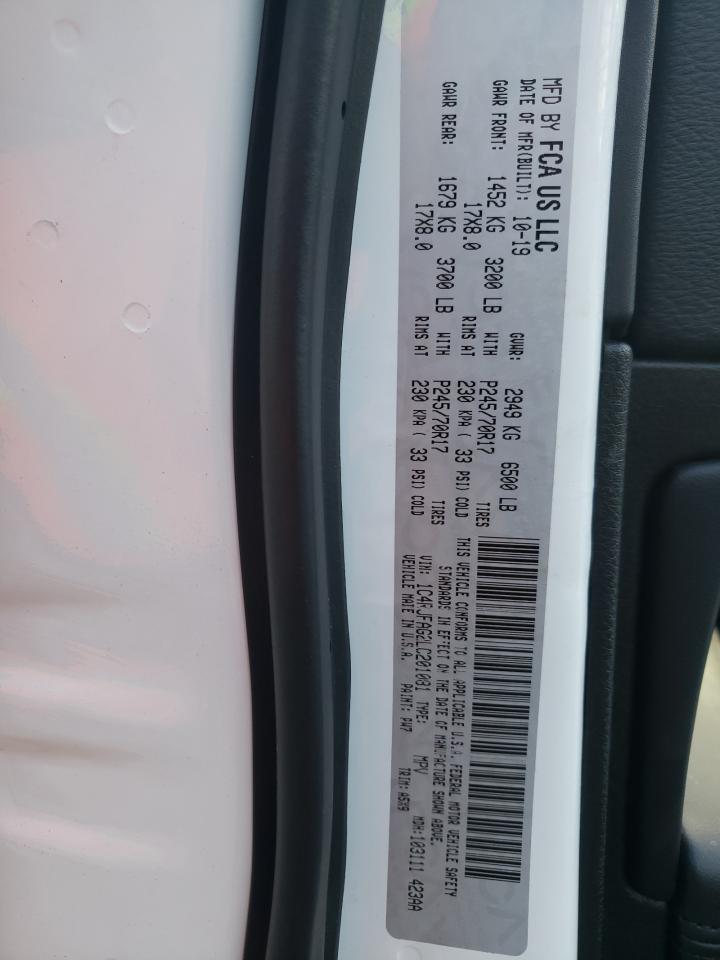 2020 JEEP GRAND CHER - 1C4RJFAG2LC201081