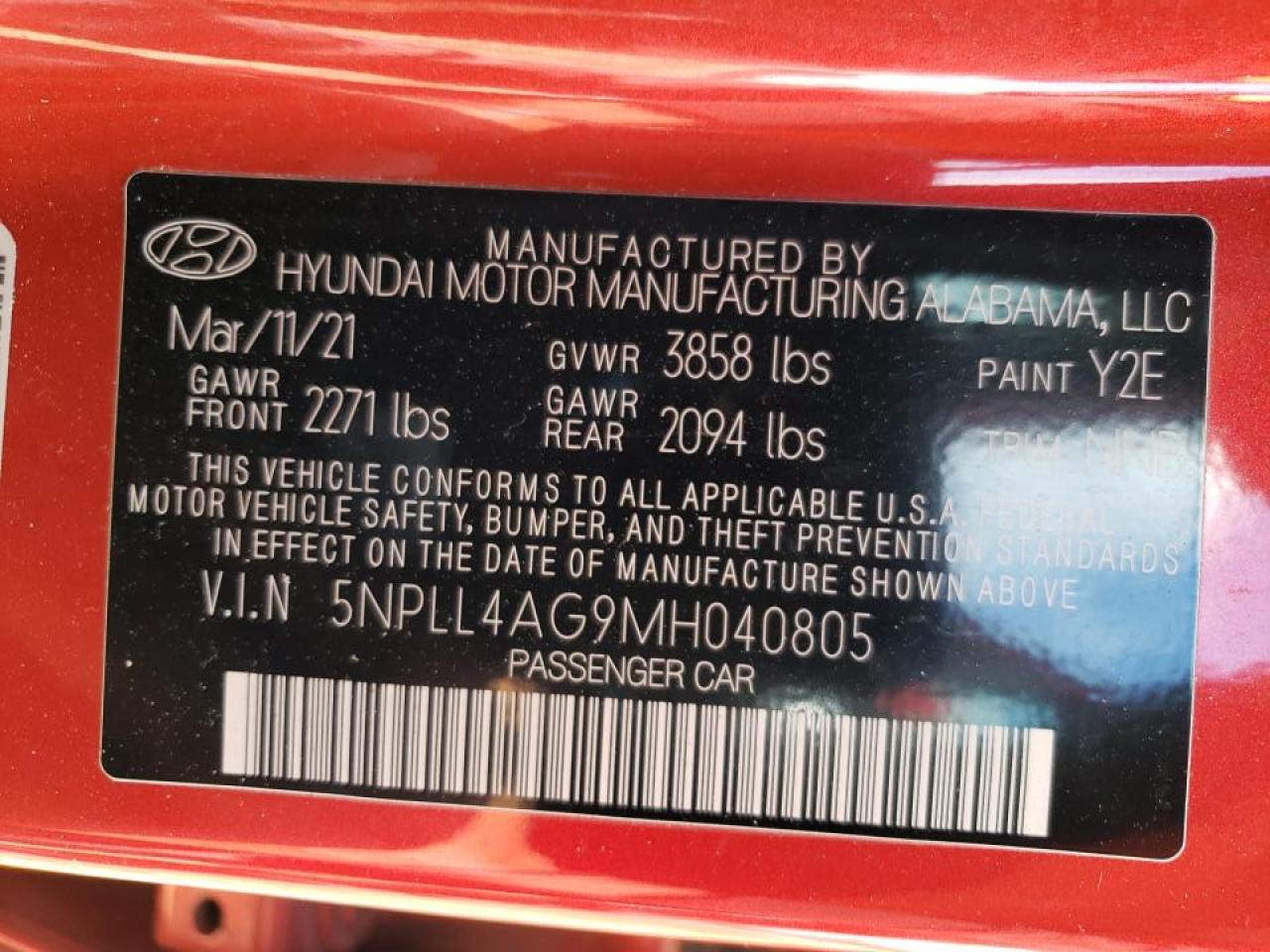 2021 HYUNDAI ELANTRA SE - 5NPLL4AG9MH040805