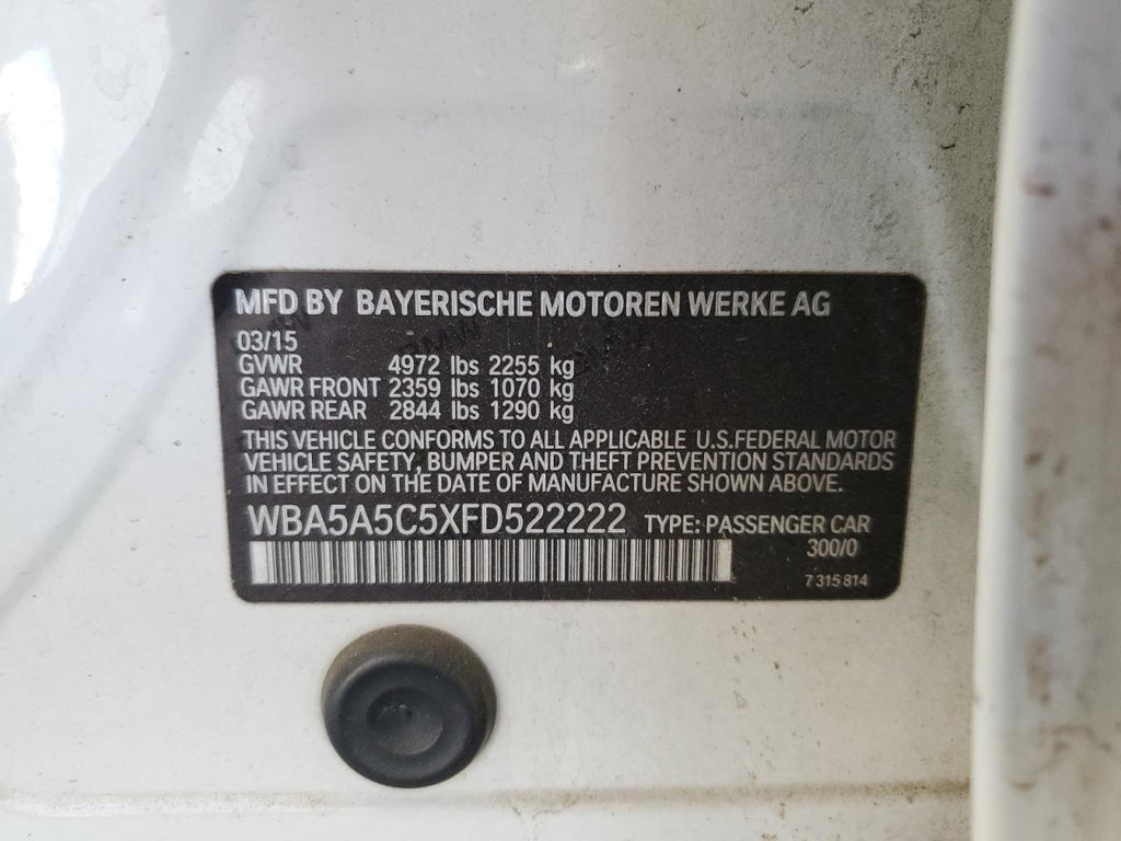 2015 BMW 528 I - WBA5A5C5XFD522222