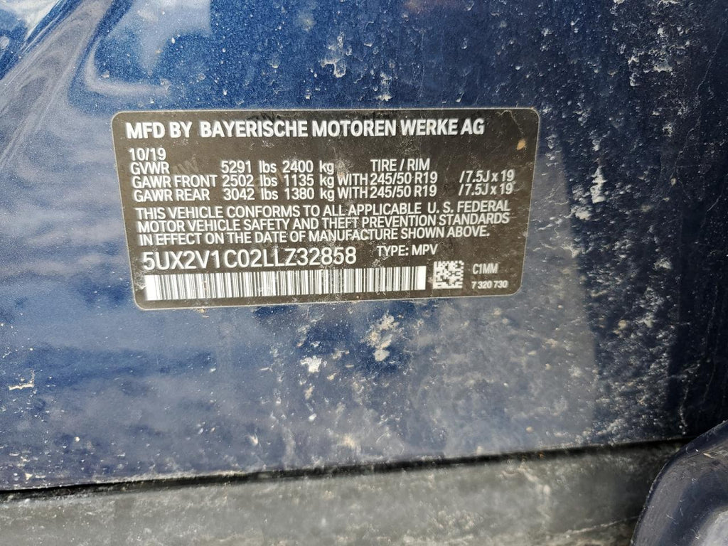 2020 BMW X4 XDRIVE3 - 5UX2V1C02LLZ32858