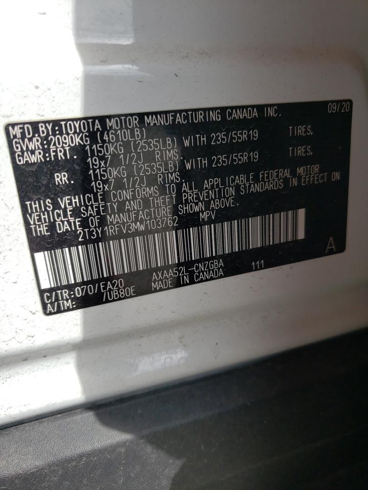 2021 TOYOTA RAV4 LIMIT - 2T3Y1RFV3MW103762