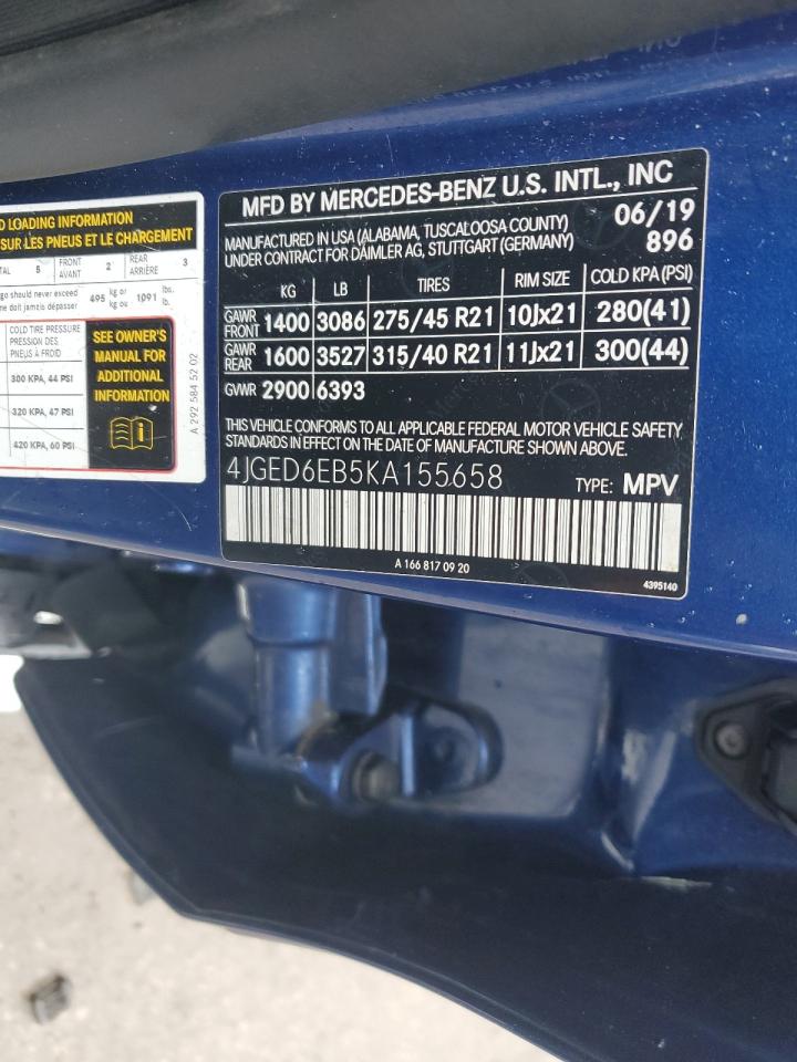 2019 MERCEDES-BENZ GLE COUPE - 4JGED6EB5KA155658