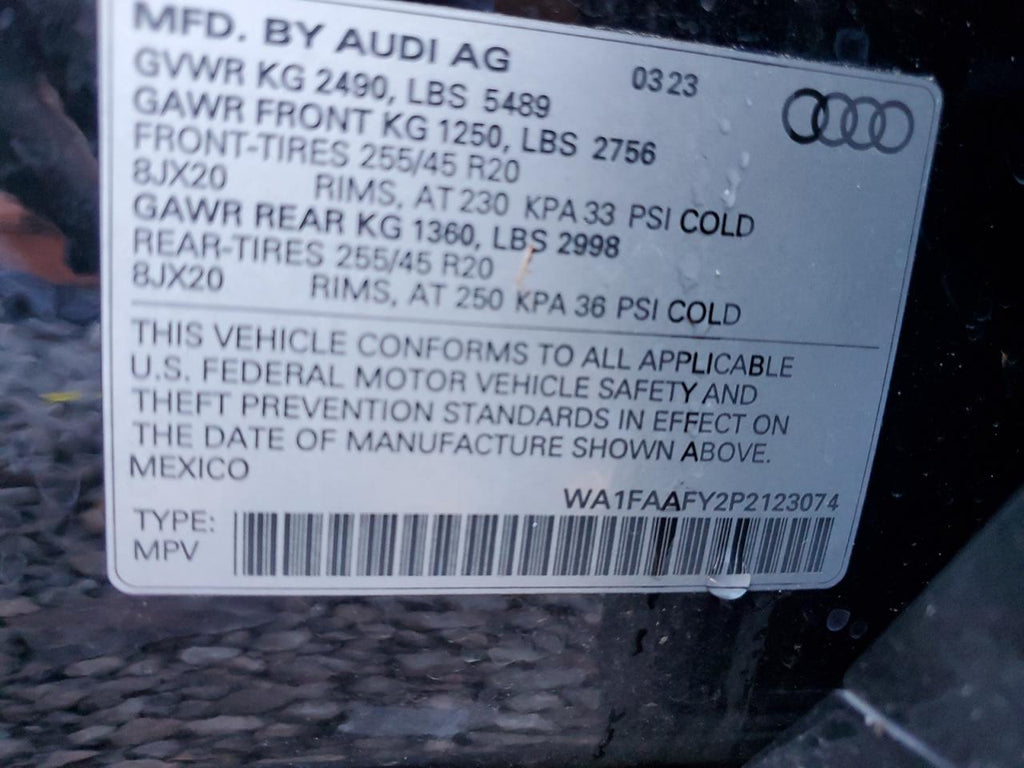2023 AUDI Q5 PRESTIG - WA1FAAFY2P2123074