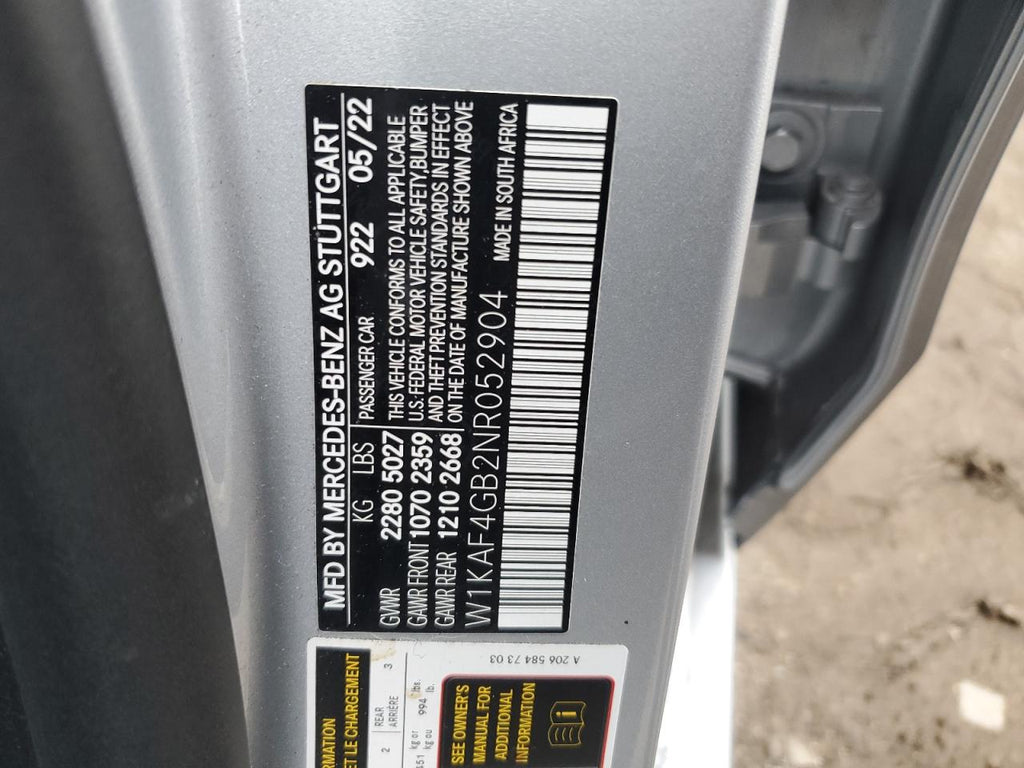 2022 MERCEDES-BENZ C 300 - W1KAF4GB2NR052904