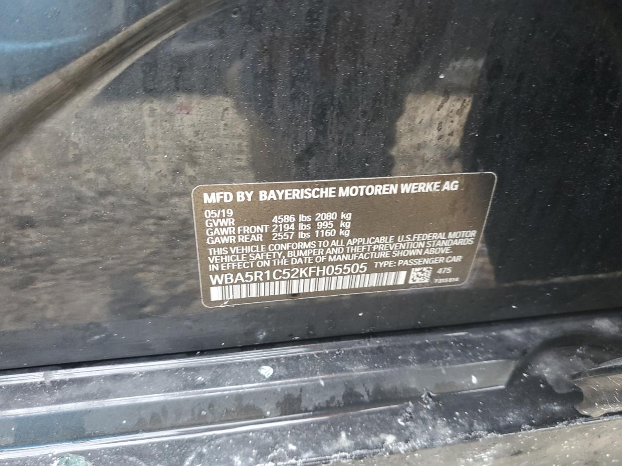 2019 BMW 330I - WBA5R1C52KFH05505
