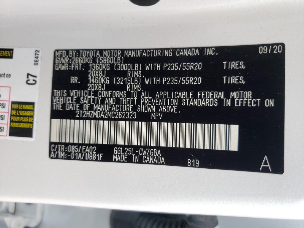 2021 LEXUS RX 350 - 2T2HZMDA2MC262323