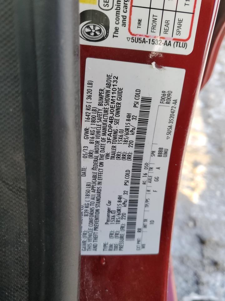 2014 FORD FIESTA SE - 3FADP4BJ0EM110132