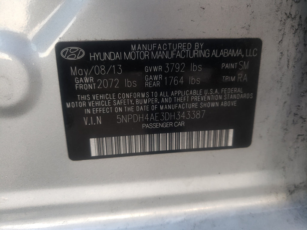 2013 HYUNDAI ELANTRA GL - 5NPDH4AE3DH343387