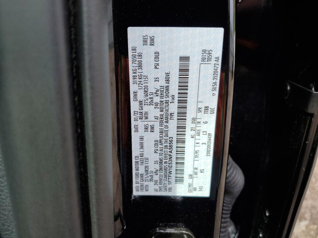 2022 FORD F150 SUPER - 1FTFW1E53NFA58563