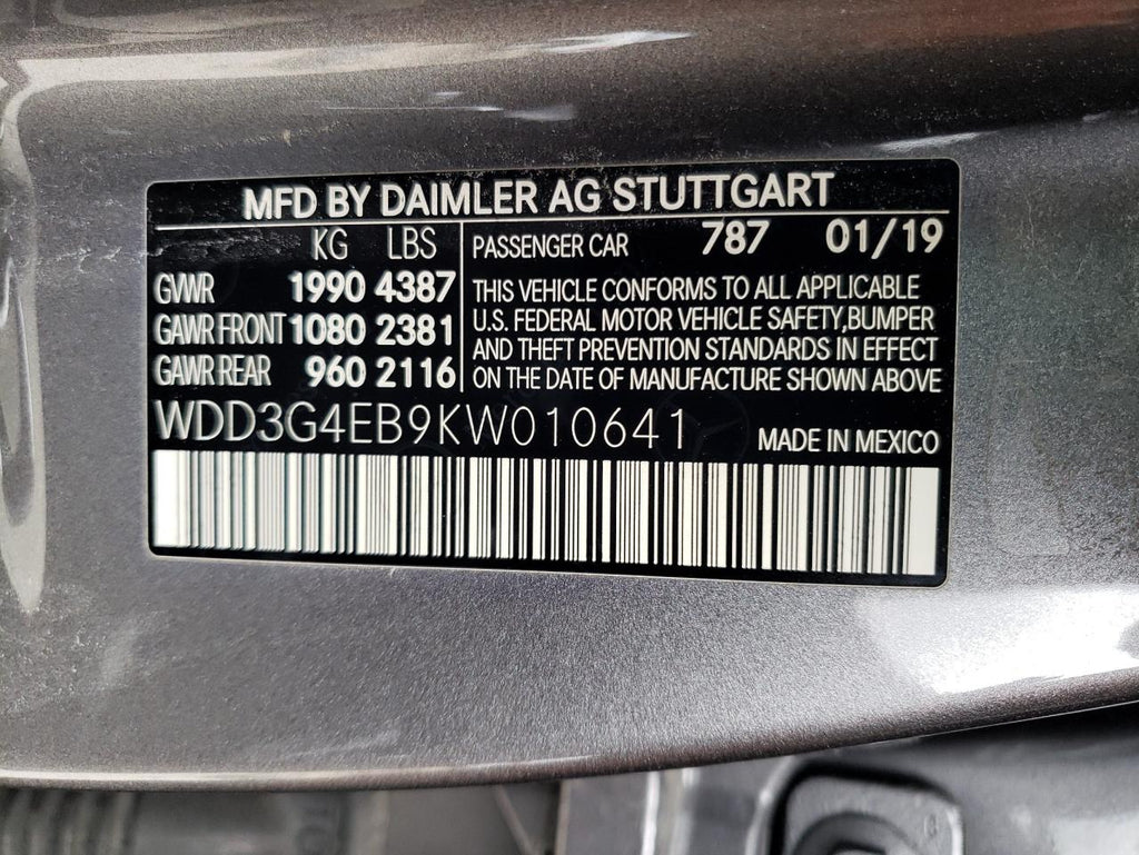 2019 MERCEDES-BENZ A 220 - WDD3G4EB9KW010641