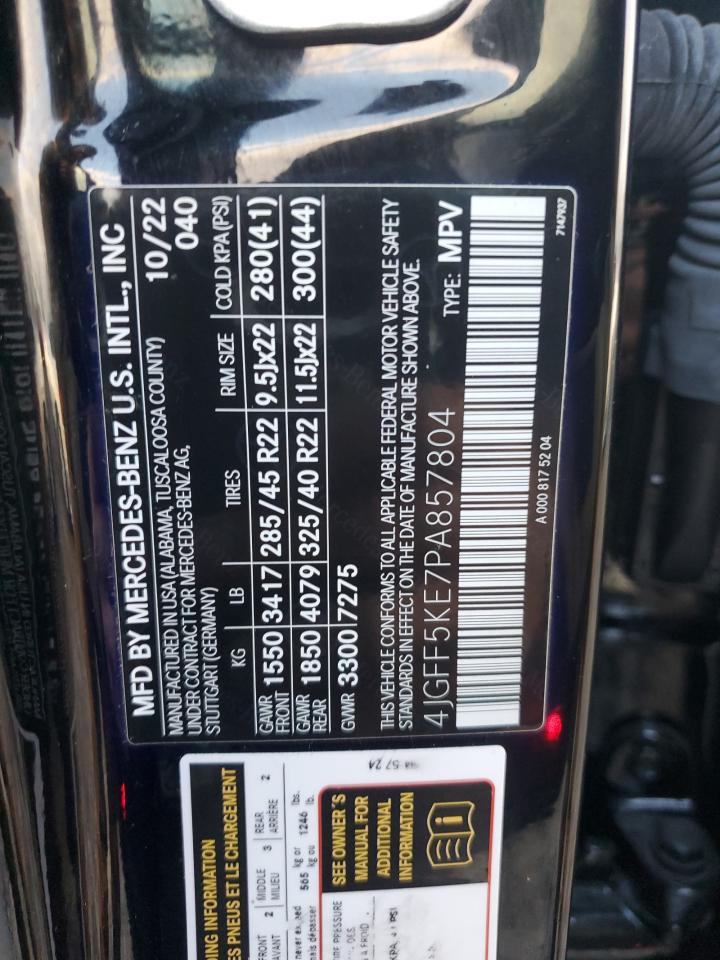 2023 MERCEDES-BENZ GLS 450 4M - 4JGFF5KE7PA857804