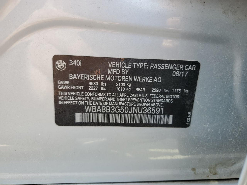 2018 BMW 340 I - WBA8B3G50JNU36591