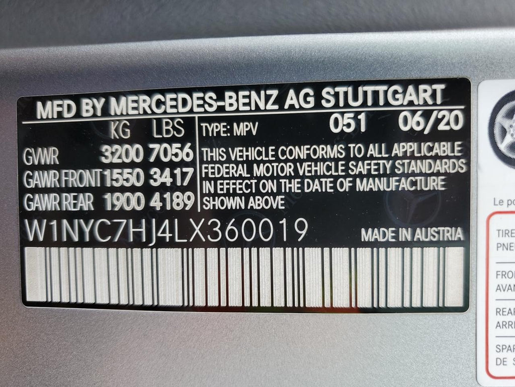 2020 MERCEDES-BENZ G 63 AMG - W1NYC7HJ4LX360019