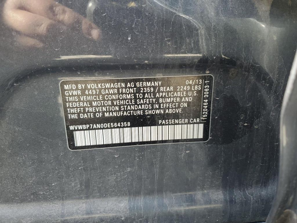 2013 VOLKSWAGEN CC SPORT - WVWBP7AN0DE564358