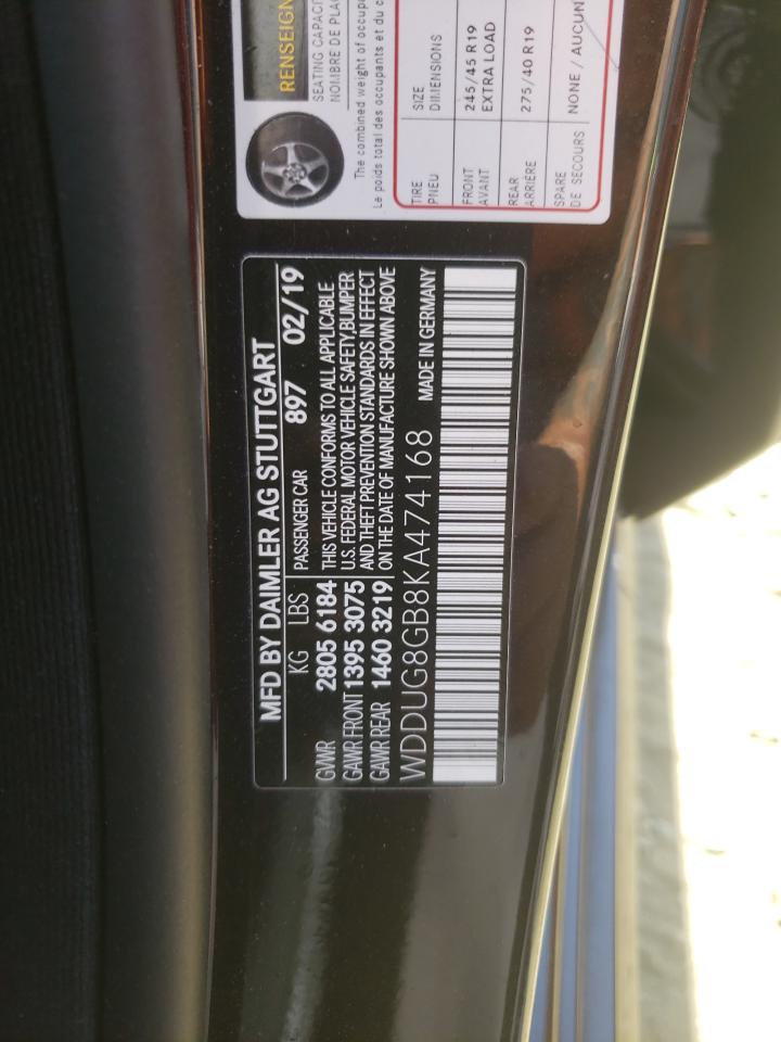 2019 MERCEDES-BENZ S 560 4MAT - WDDUG8GB8KA474168