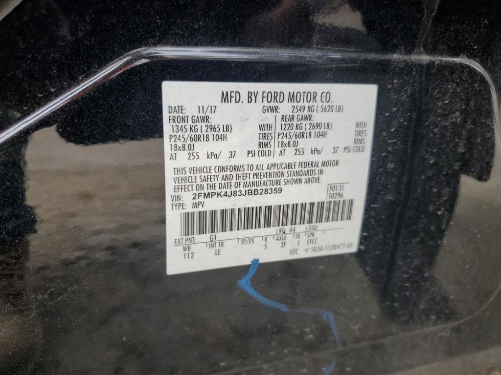 2018 FORD EDGE SEL - 2FMPK4J83JBB28359