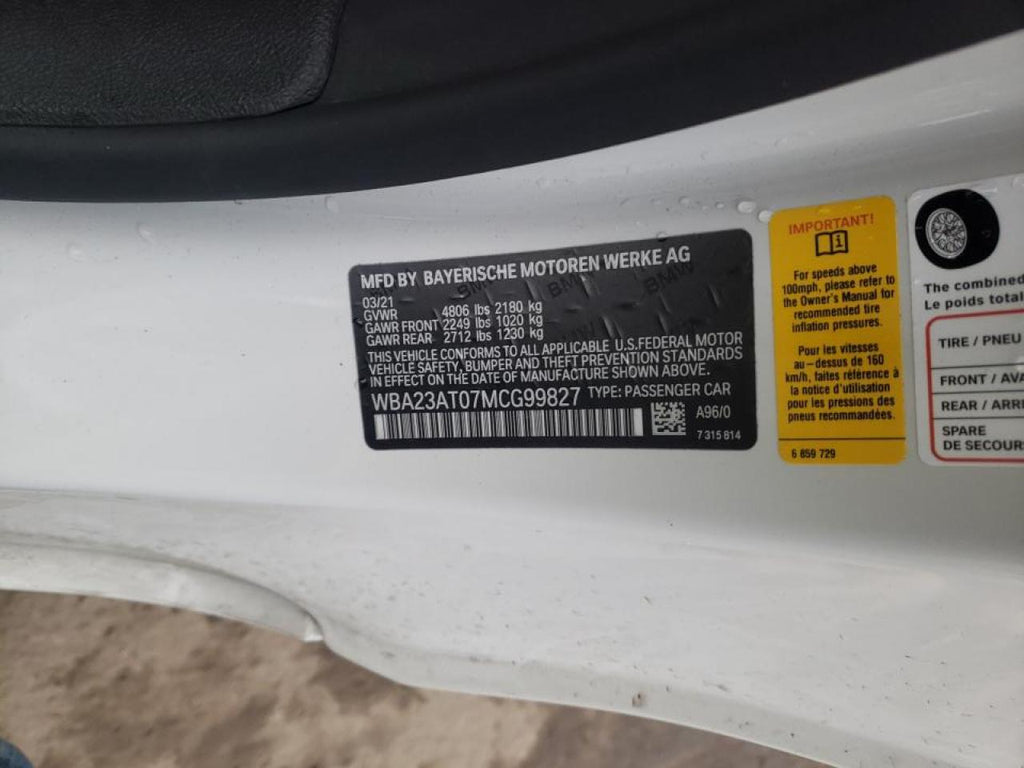 2021 BMW 430I - WBA23AT07MCG99827