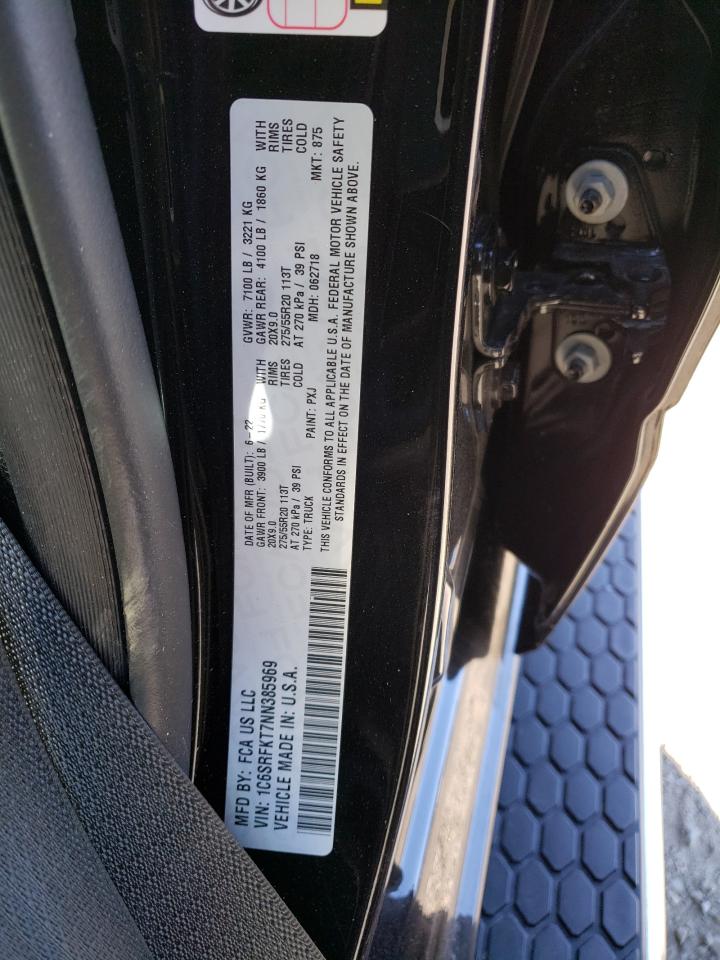 2022 RAM 1500 LONGH - 1C6SRFKT7NN385969