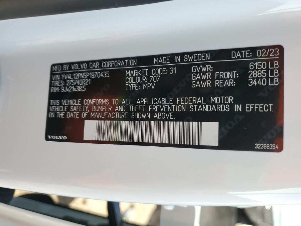 2023 VOLVO XC90 PLUS - YV4L12PN5P1970435