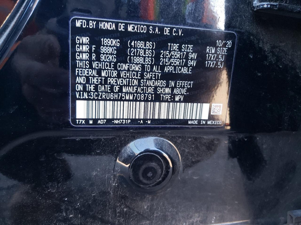 2021 HONDA HR-V EXL - 3CZRU6H75MM708791