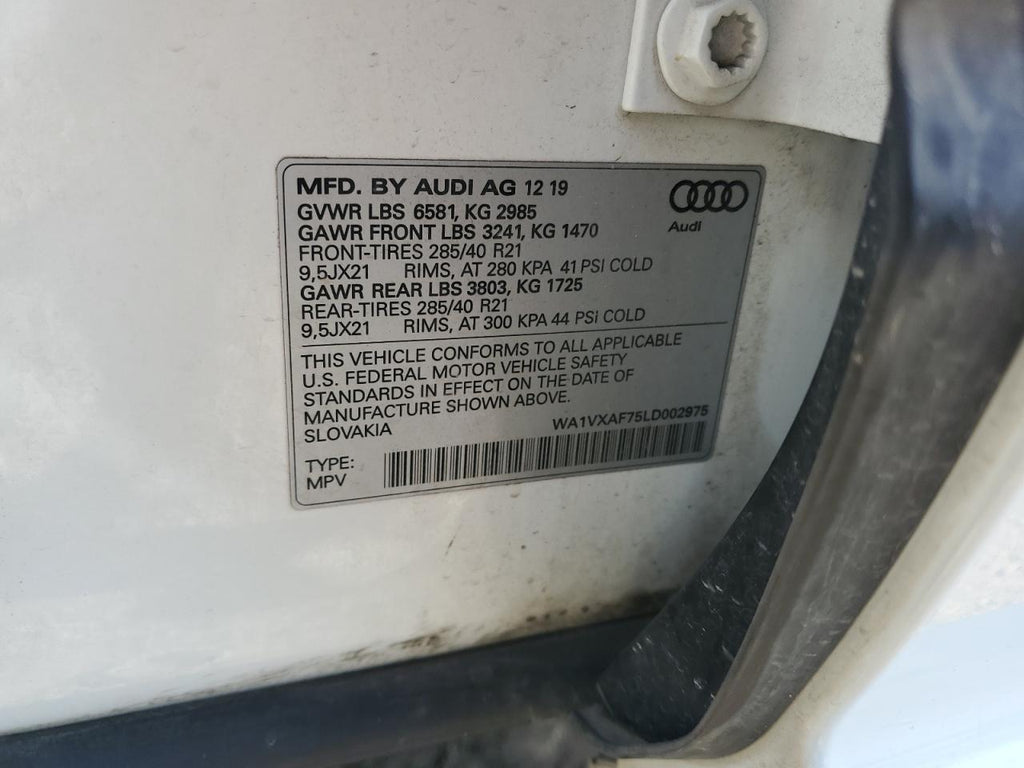 2020 AUDI Q7 PRESTIG - WA1VXAF75LD002975