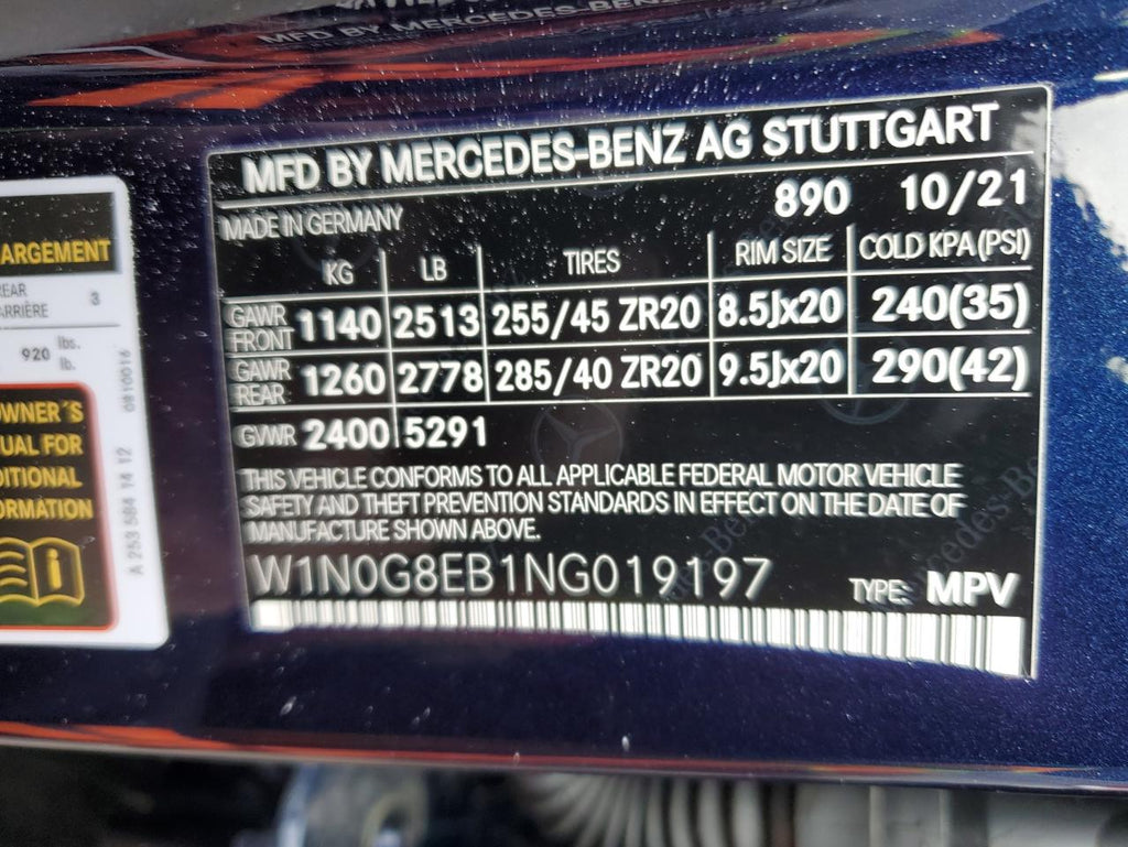 2022 MERCEDES-BENZ GLC 300 4M - W1N0G8EB1NG019197