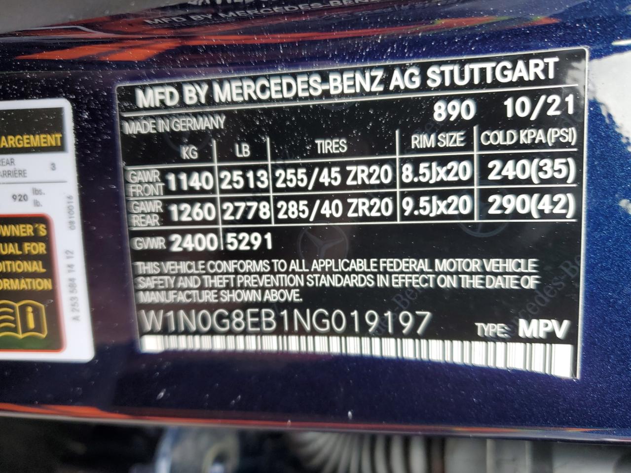 2022 MERCEDES-BENZ GLC 300 4M - W1N0G8EB1NG019197