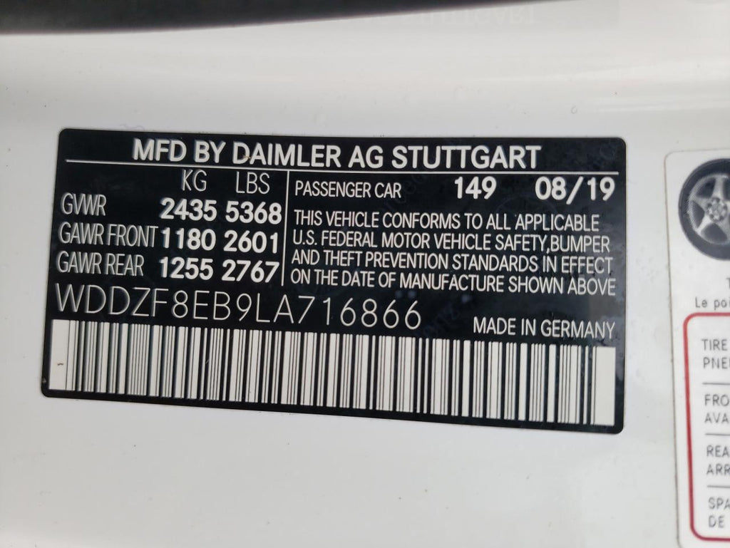 2020 MERCEDES-BENZ E 350 4MAT - WDDZF8EB9LA716866