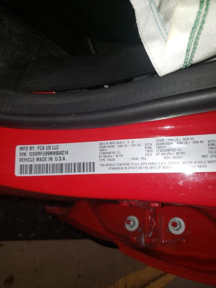 2021 RAM 1500 TRX - 1C6SRFU99MN904214