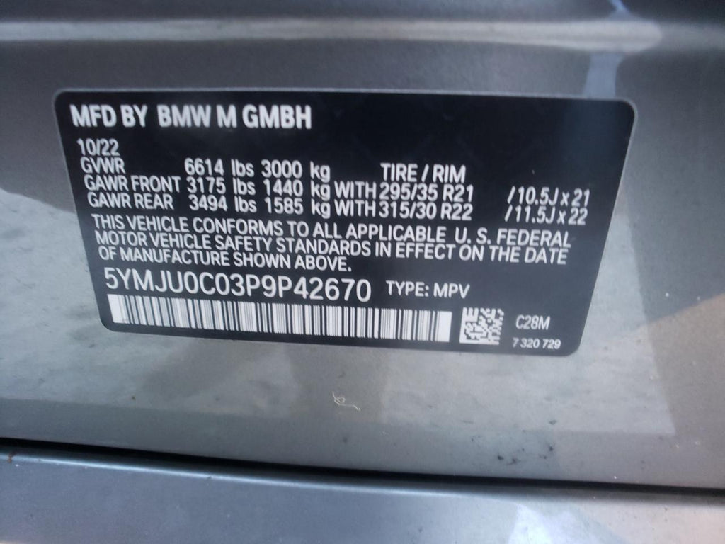 2023 BMW X5 M - 5YMJU0C03P9P42670