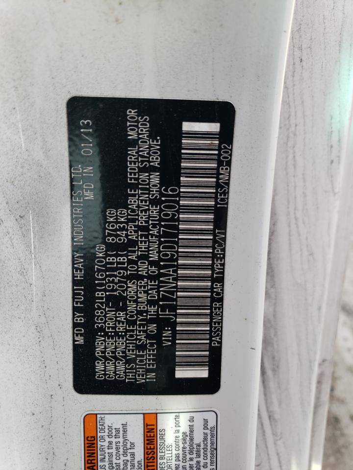2013 TOYOTA SCION FR-S - JF1ZNAA19D1719016
