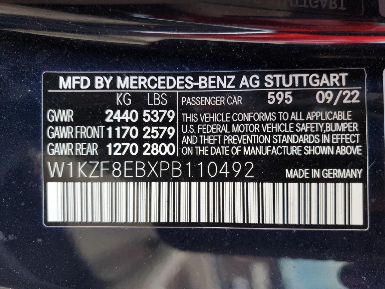 2023 MERCEDES-BENZ E 350 4MAT - W1KZF8EBXPB110492