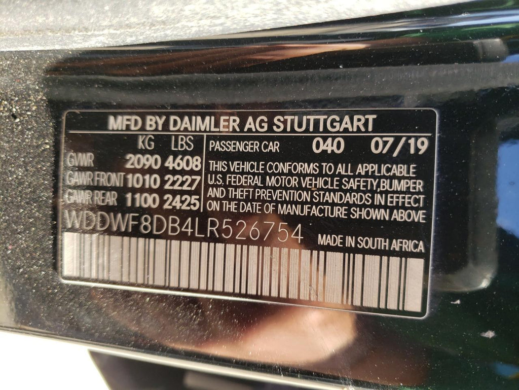 2020 MERCEDES-BENZ C 300 - WDDWF8DB4LR526754