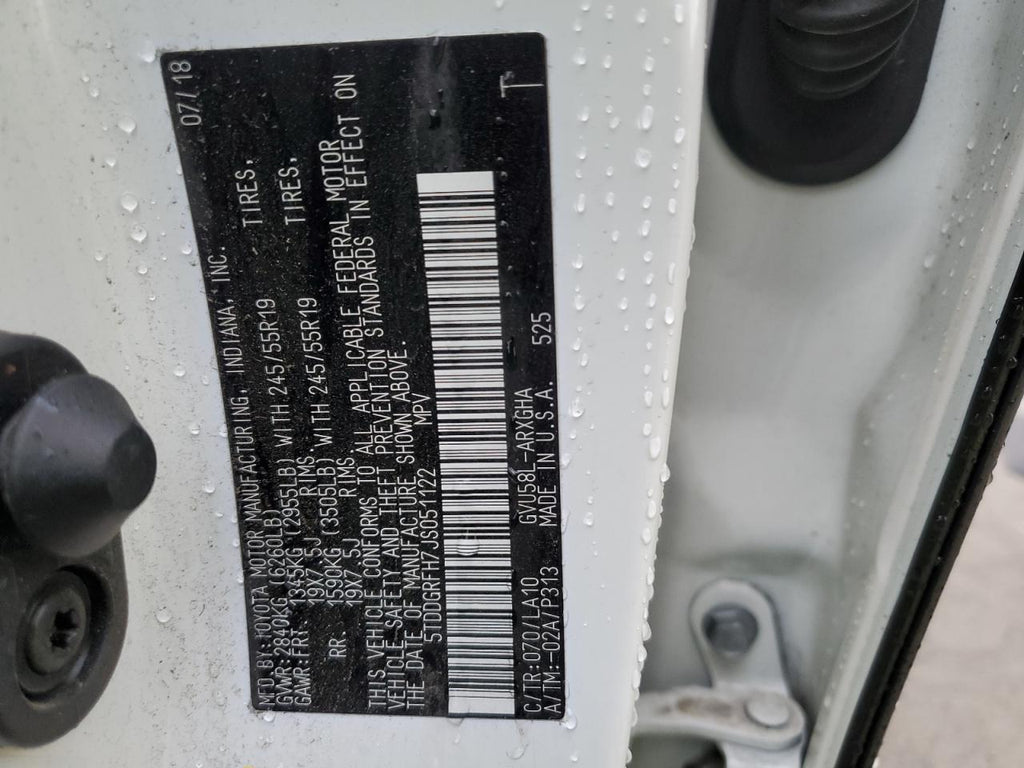 2018 TOYOTA HIGHLANDER - 5TDDGRFH7JS051122