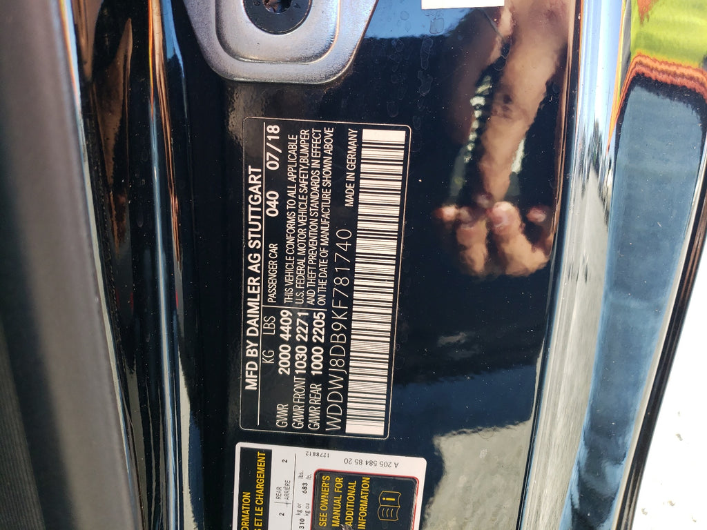 2019 MERCEDES-BENZ C 300 - WDDWJ8DB9KF781740