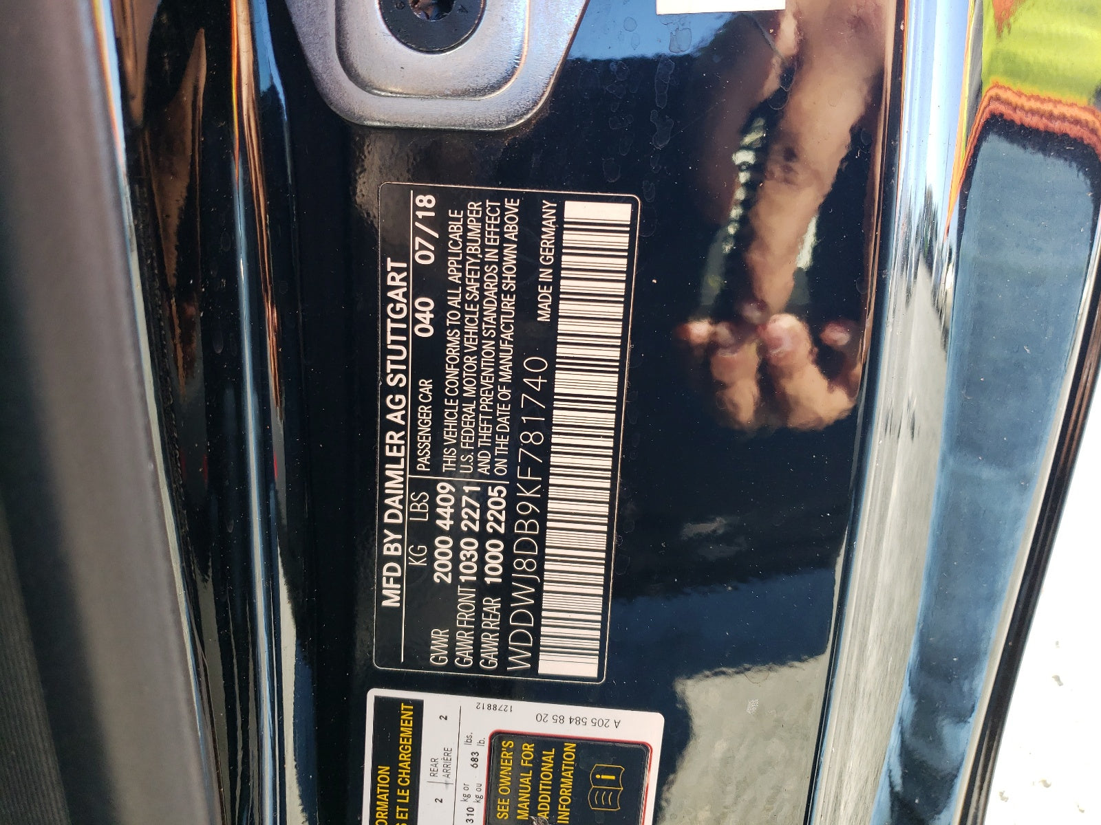 2019 MERCEDES-BENZ C 300 - WDDWJ8DB9KF781740